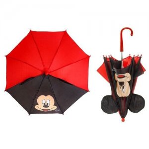 Зонт детский с ушами «Микки Маус» Ø 52 см Disney. Цвет: красный