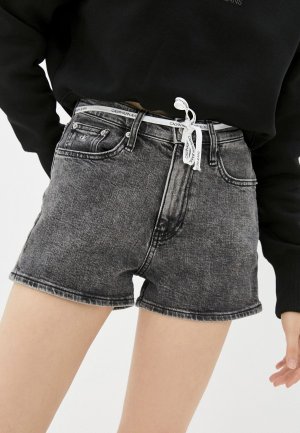 Шорты джинсовые Calvin Klein Jeans. Цвет: серый