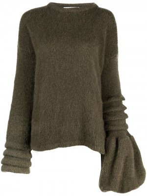 Джемпер с объемными рукавами Tuinch. Цвет: зеленый