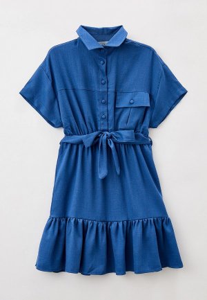 Платье Marions. Цвет: синий