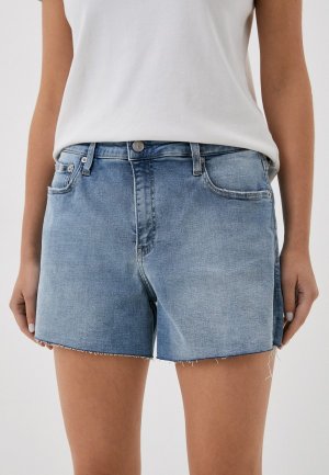 Шорты джинсовые Calvin Klein Jeans. Цвет: голубой