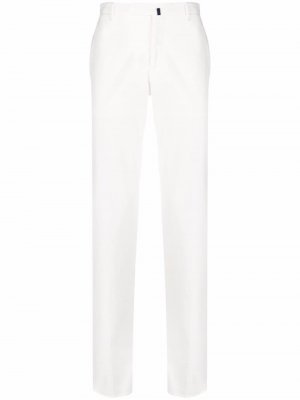 Slim-cut cotton trousers Incotex. Цвет: белый