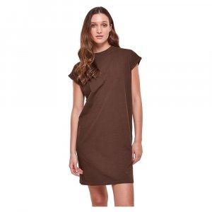 Короткое платье Extended Shoulder, коричневый Urban Classics