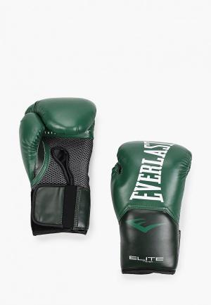 Перчатки боксерские Everlast Elite ProStyle. Цвет: зеленый