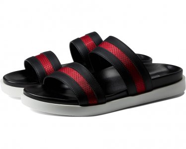 Сандалии Metro Double Strap Slide Sandal, черный/красный Stacy Adams