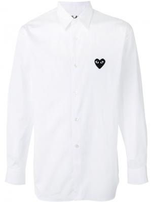 Рубашка с заплаткой в форме сердца Comme Des Garçons Play