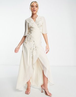Свадебное платье цвета слоновой кости Bridal Leila-Белый Hope & Ivy