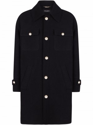 Шерстяное пальто Dolce & Gabbana. Цвет: черный