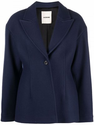Однобортное пальто Lola Aeron. Цвет: синий