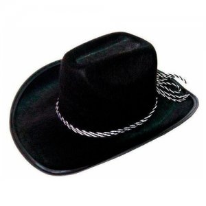 Шляпа Ковбой малая, 54 р. Веселуха. Цвет: черный