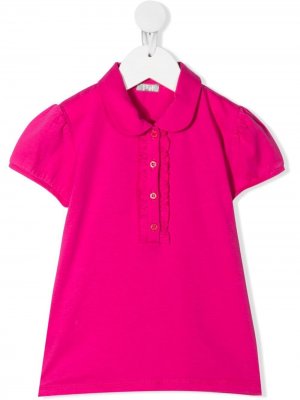 Рубашка поло с оборками Il Gufo. Цвет: розовый