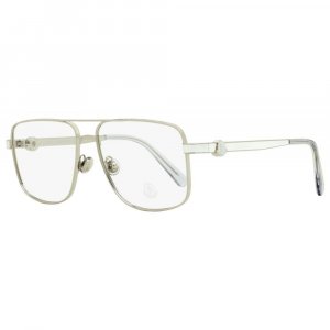Men s Pilot Eyeglasses ML5178 016 Palladium White 55mm Moncler