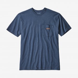 Мужская футболка с рабочим карманом , цвет Stone Blue Patagonia