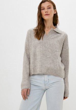 Пуловер Tom Tailor. Цвет: серый