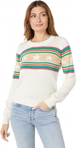 Пуловер из смеси хлопка с длинными рукавами и круглым вырезом , цвет Cloud Chaser
