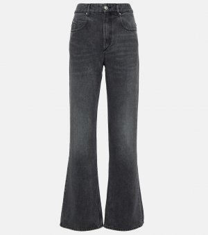 Прямые джинсы belvira со средней посадкой , серый Isabel Marant