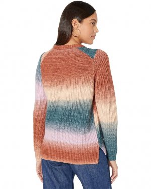 Свитер Space-Dyed Button-Shoulder Pullover Sweater, цвет Space Dye Sorbet Madewell